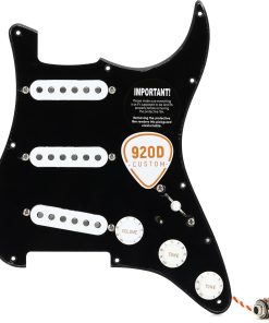 920D Custom Stratocaster DG Pickguard Cargado - Negro/Blanco