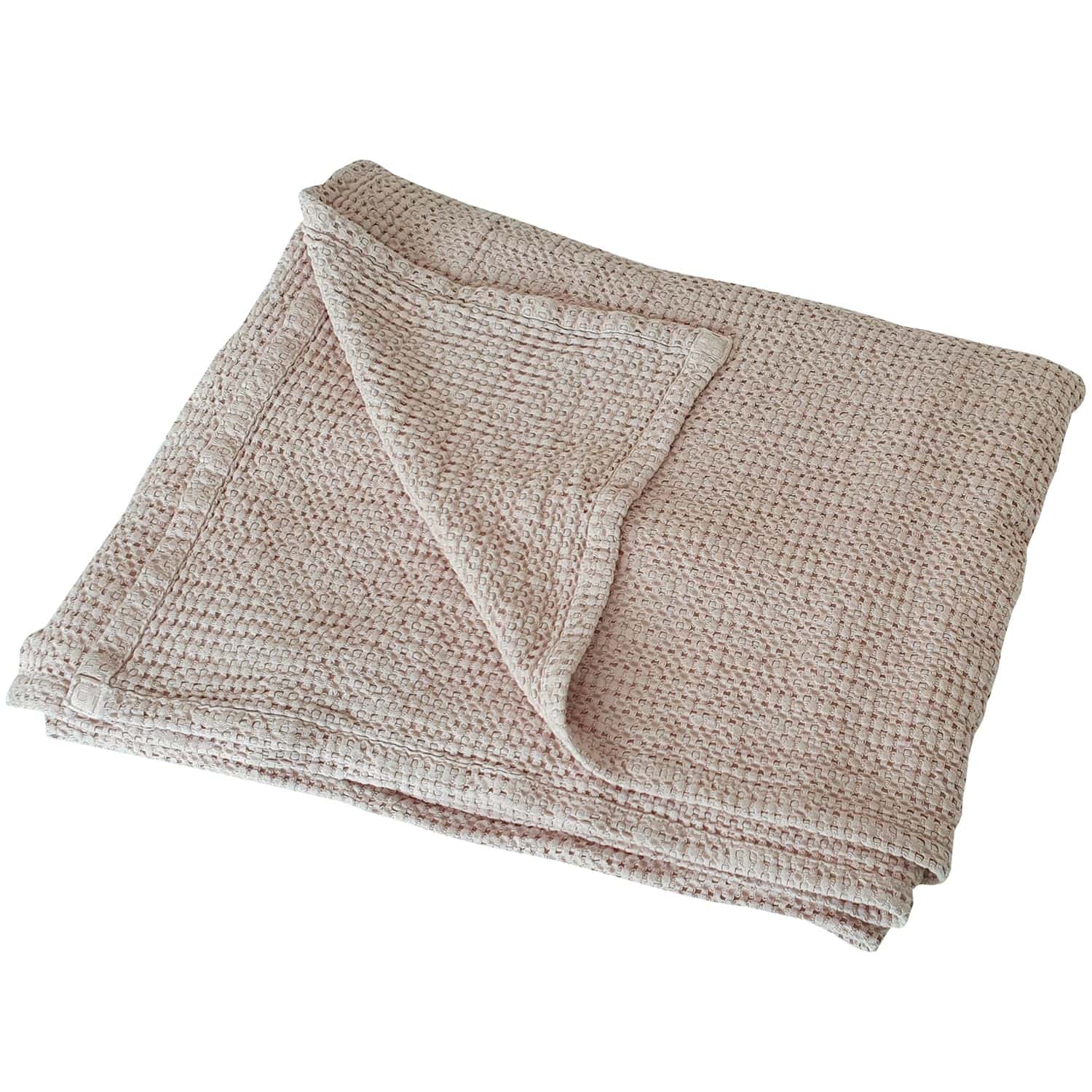Cobertor de Cama de Tela de Gofre de Enfriamiento, Beige