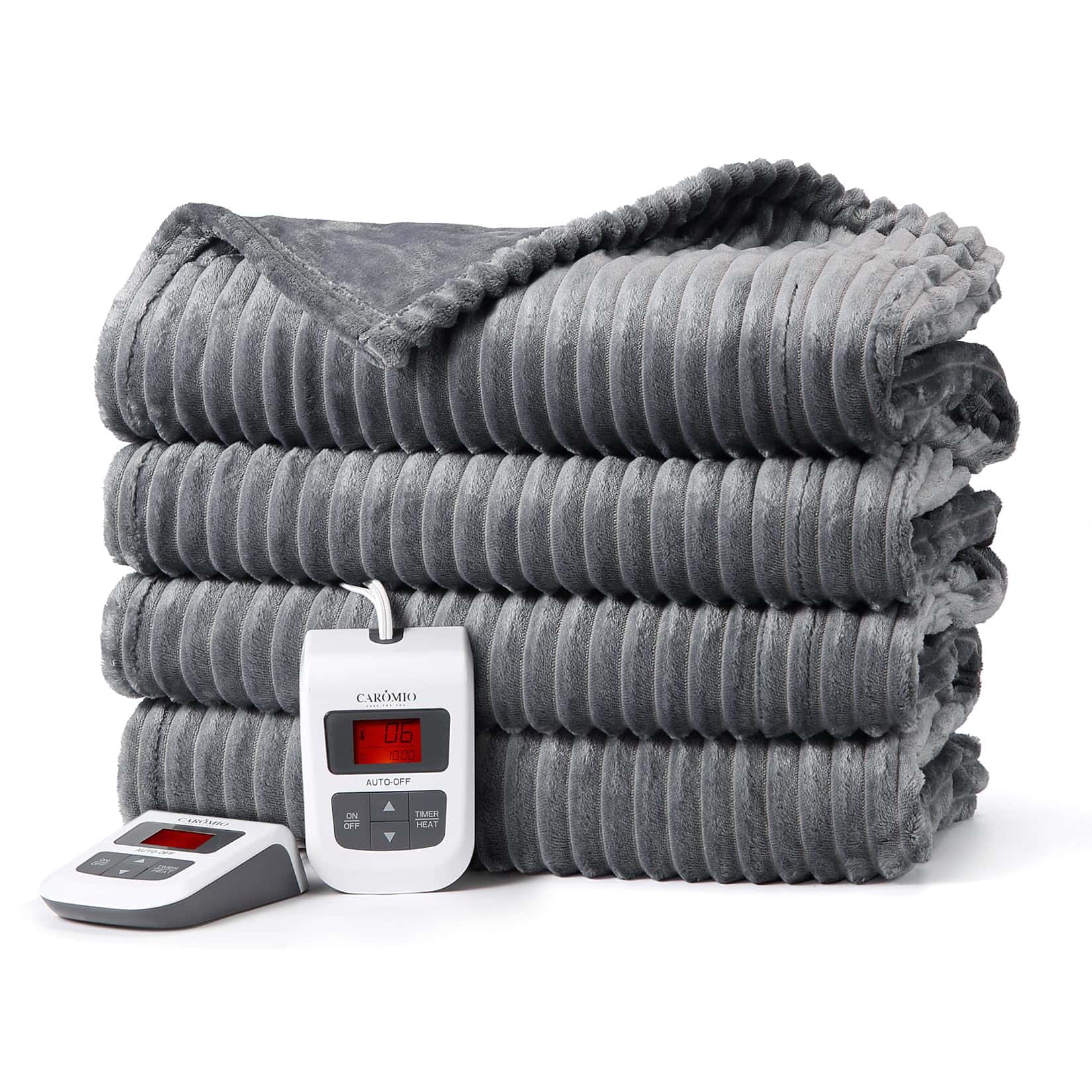 Manta Eléctrica CAROMIO Tamaño King con Control Doble -