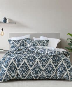 Juego de Cubierta de Edredón Uniclinens Damask Queen - Set