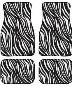 Juego de 4 tapetes para piso de automóvil con estampado de