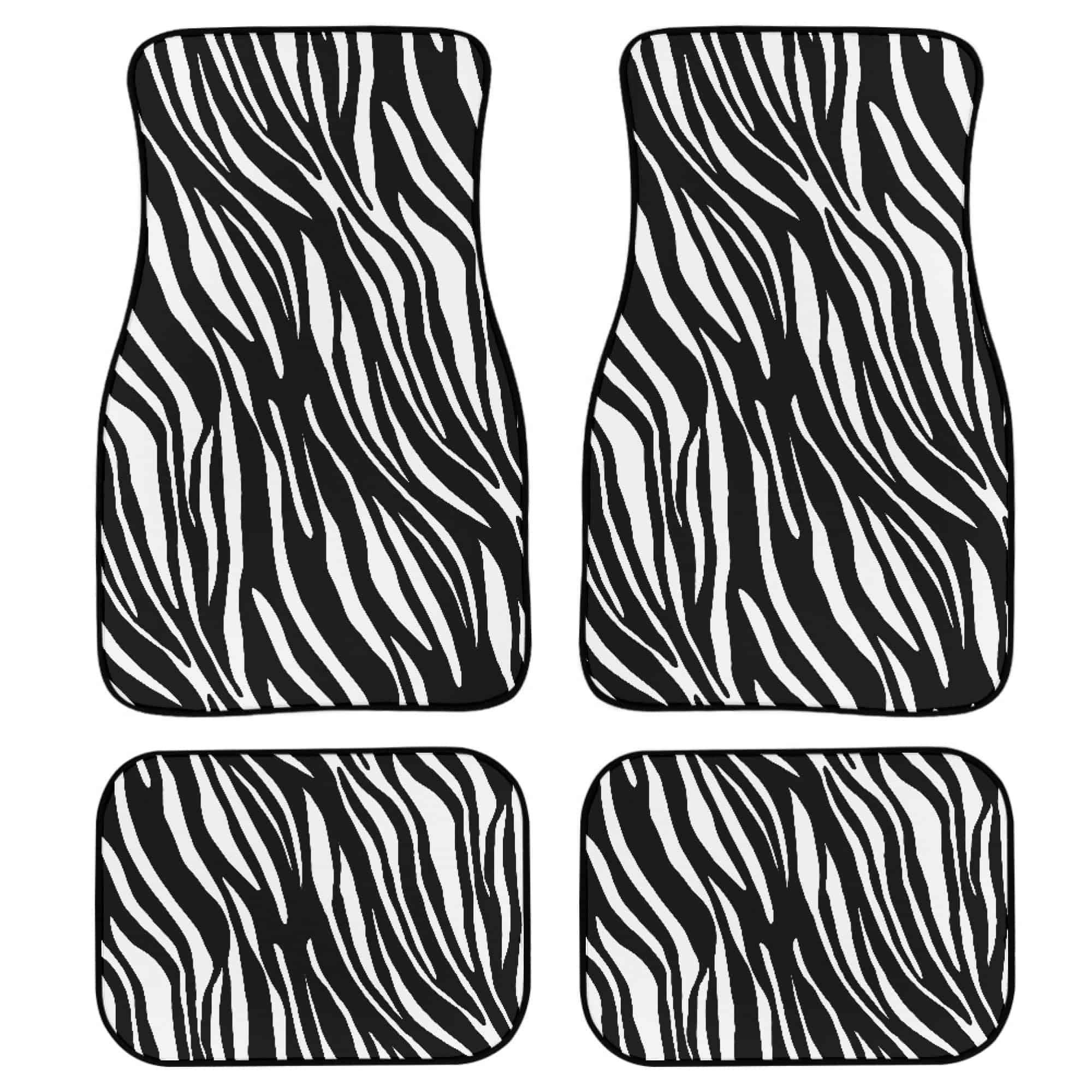 Juego de 4 tapetes para piso de automóvil con estampado de