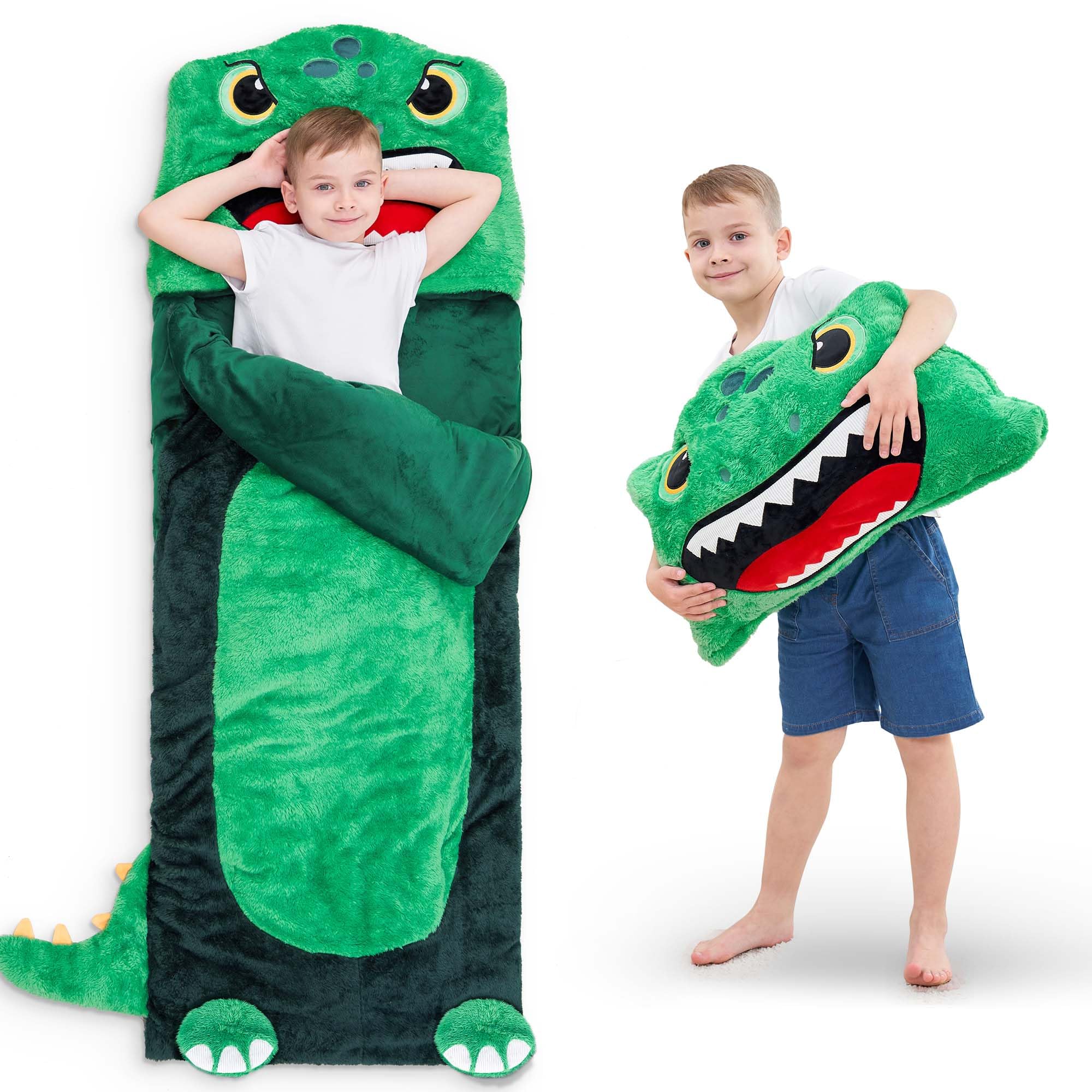 Saco de Dormir para Niños con Diseño de Dinosaurio, Mantita