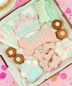 Caja de Galletas para Perros de Cumpleaños para Niñas |
