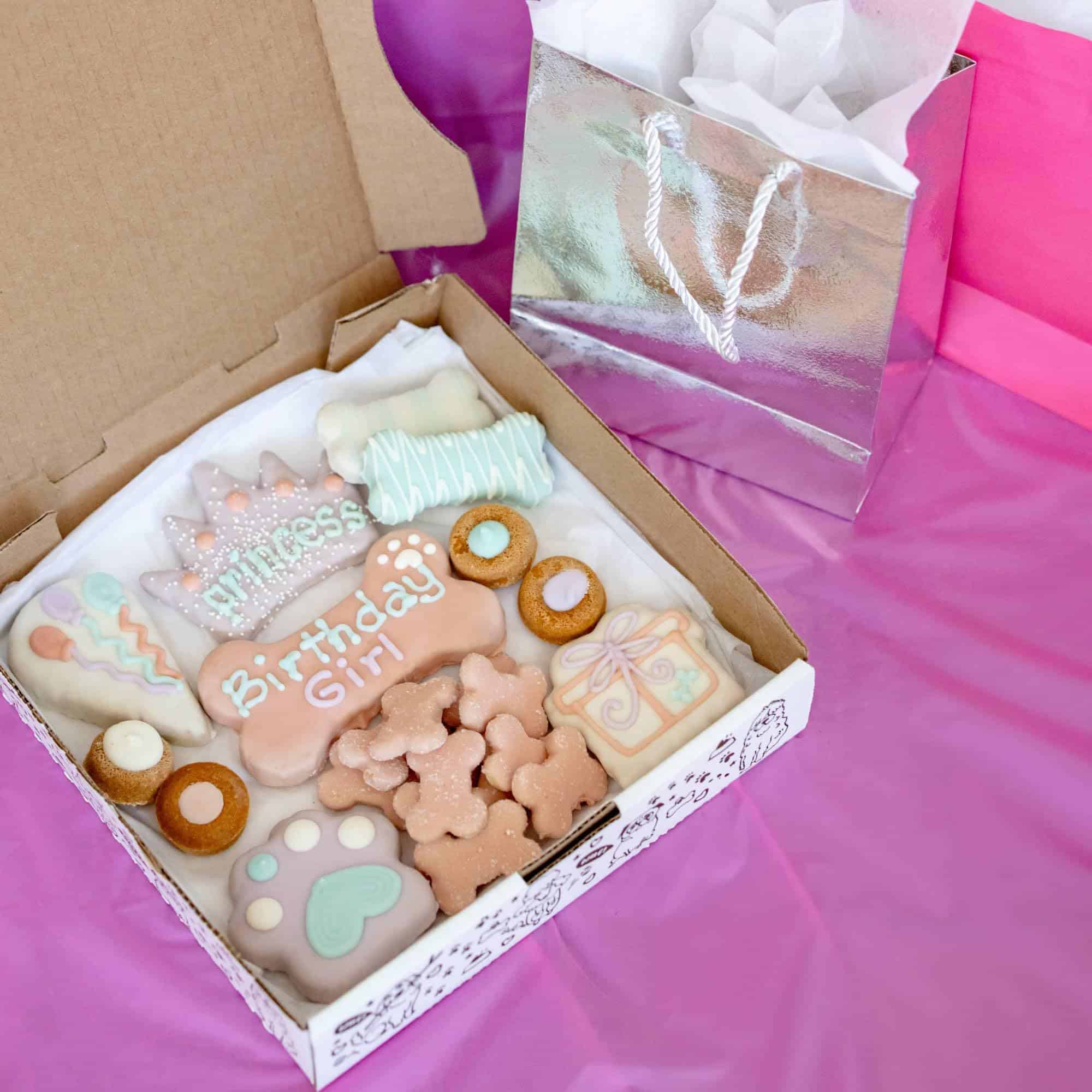 Caja de Galletas para Perros de Cumpleaños para Niñas | - Imagen 9