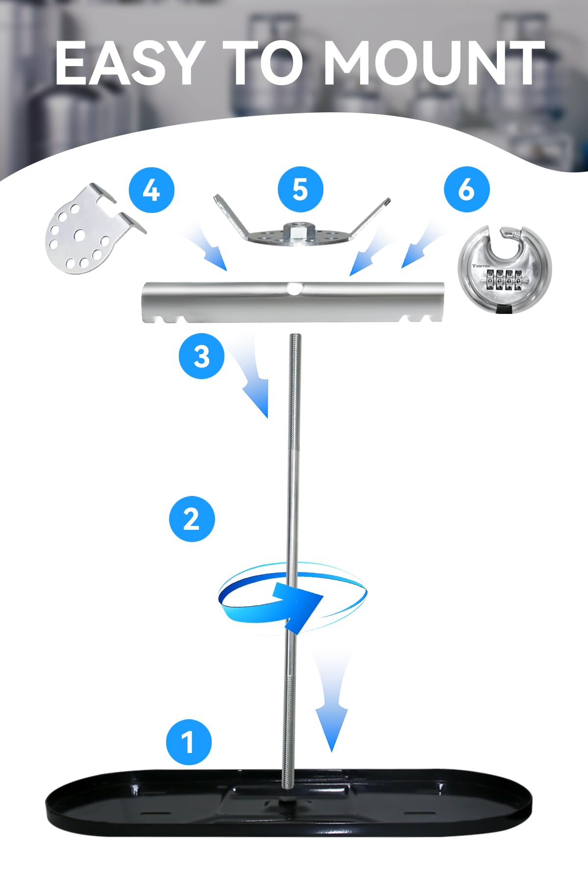 RVPNR Soporte de Montaje Dual para Tanques de Propano para - Imagen 5