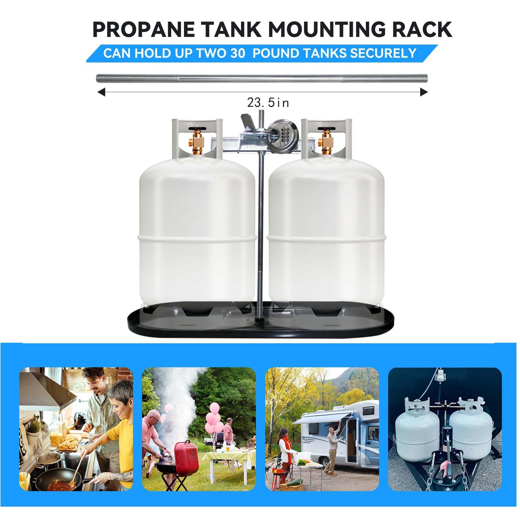 RVPNR Soporte de Montaje Dual para Tanques de Propano para - Imagen 3