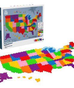PLUS PLUS - Rompecabezas por Número - Mapa de los Estados