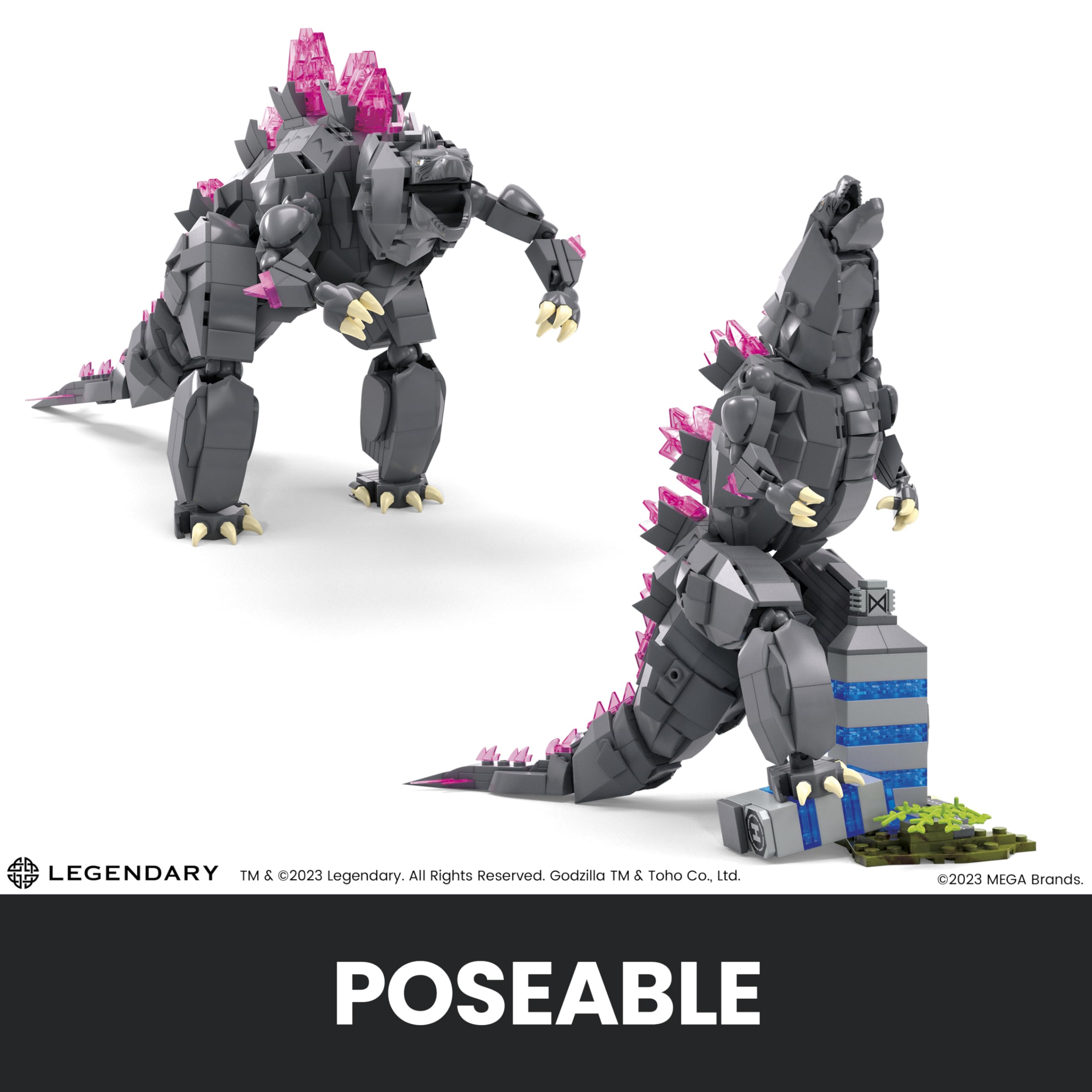 Figura de Acción del Set de Construcción MEGA Godzilla x - Imagen 5