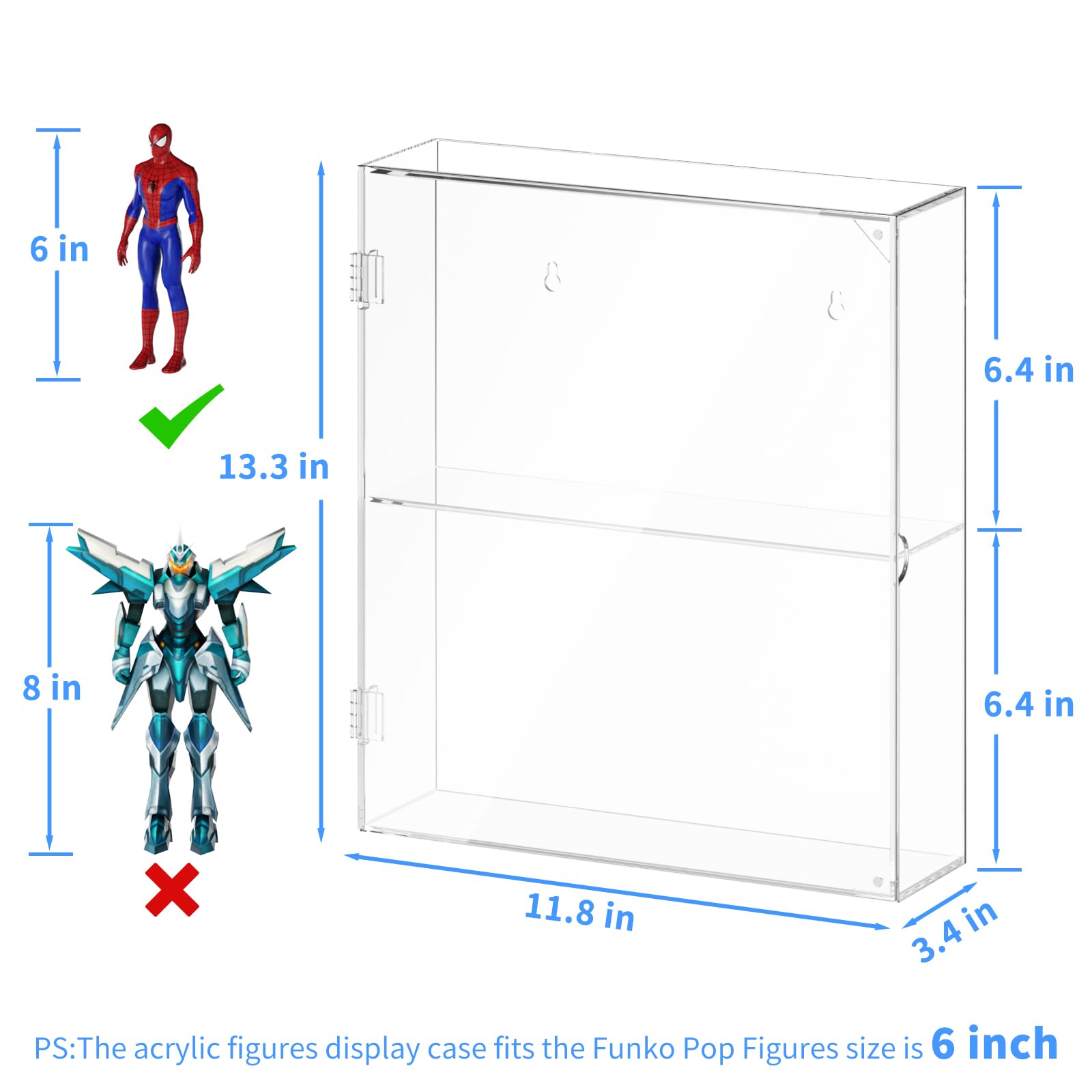 AITEE Acrylic Display Case, Caja de exhibición de acrílico - Imagen 5