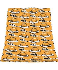 Manta de Felpa Gudetama Súper Suave Cobija Acolchada