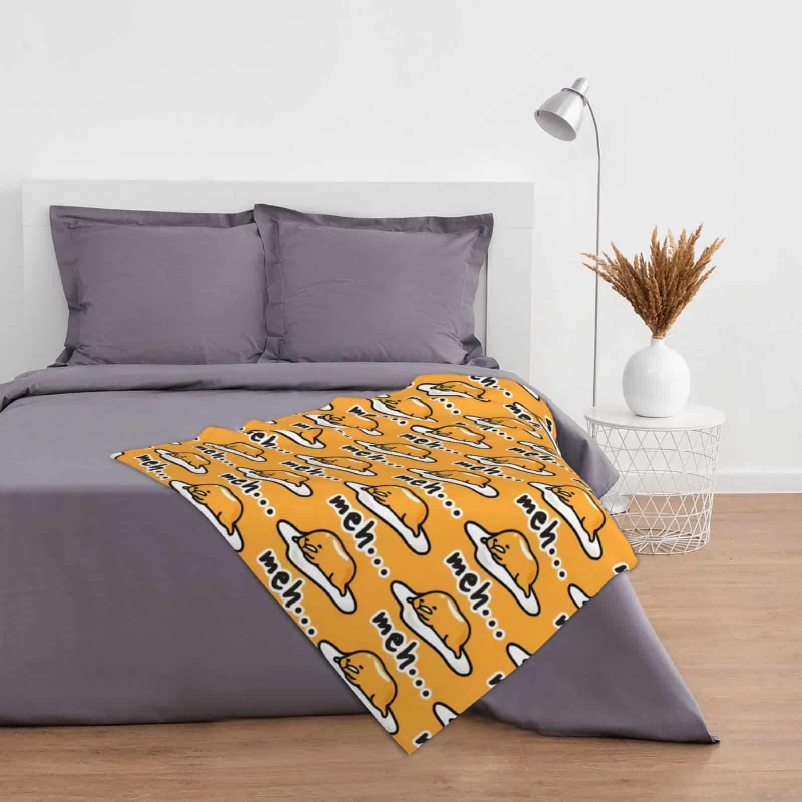 Manta de Felpa Gudetama Súper Suave Cobija Acolchada - Imagen 8