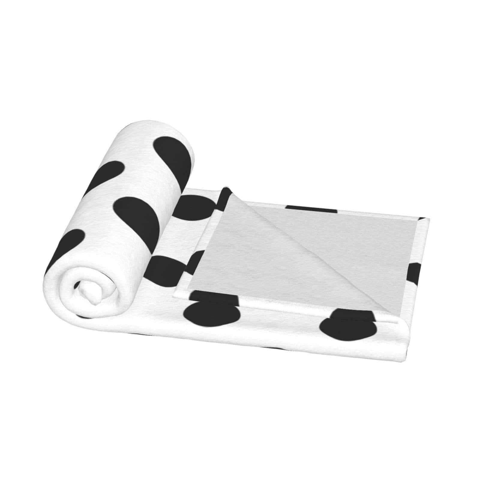 Manta de lunares negros y blancos. Suave y acogedora manta - Imagen 4