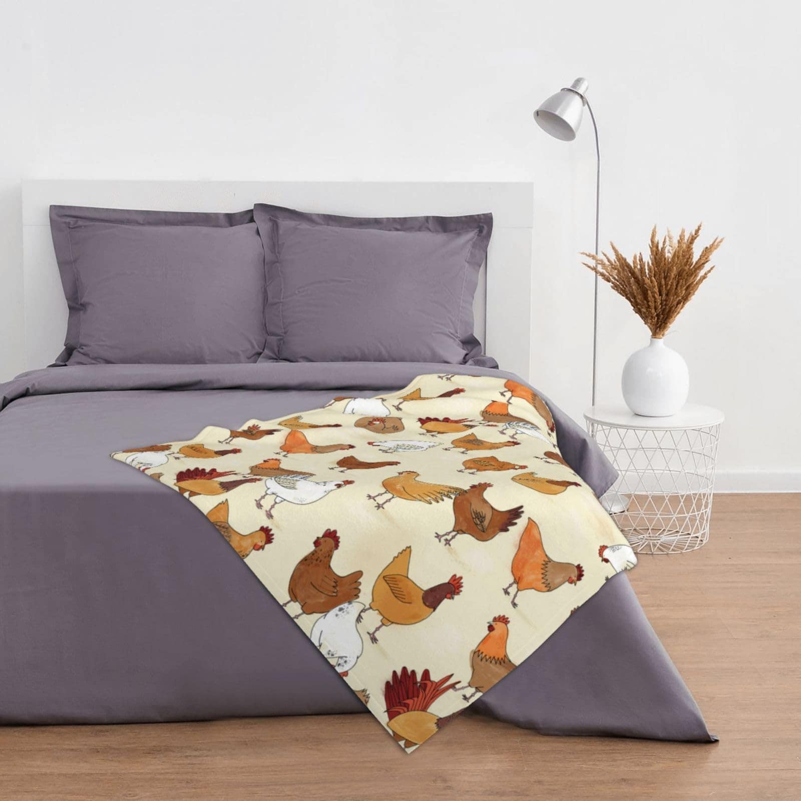 Manta de Felpa de Pollo Suave Tiro Super Suave de Franela - Imagen 8