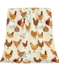 Manta de Felpa de Pollo Suave Tiro Super Suave de Franela