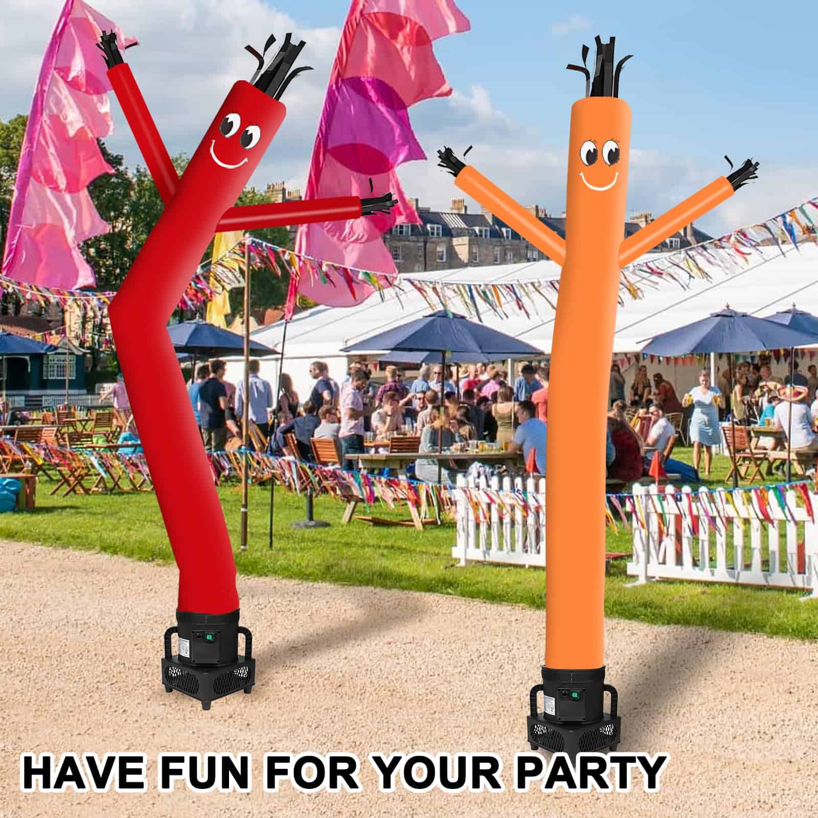 MOUNTO 6FT Bailarín de Tubo Inflable con Soplador de 1/3hp - Imagen 10