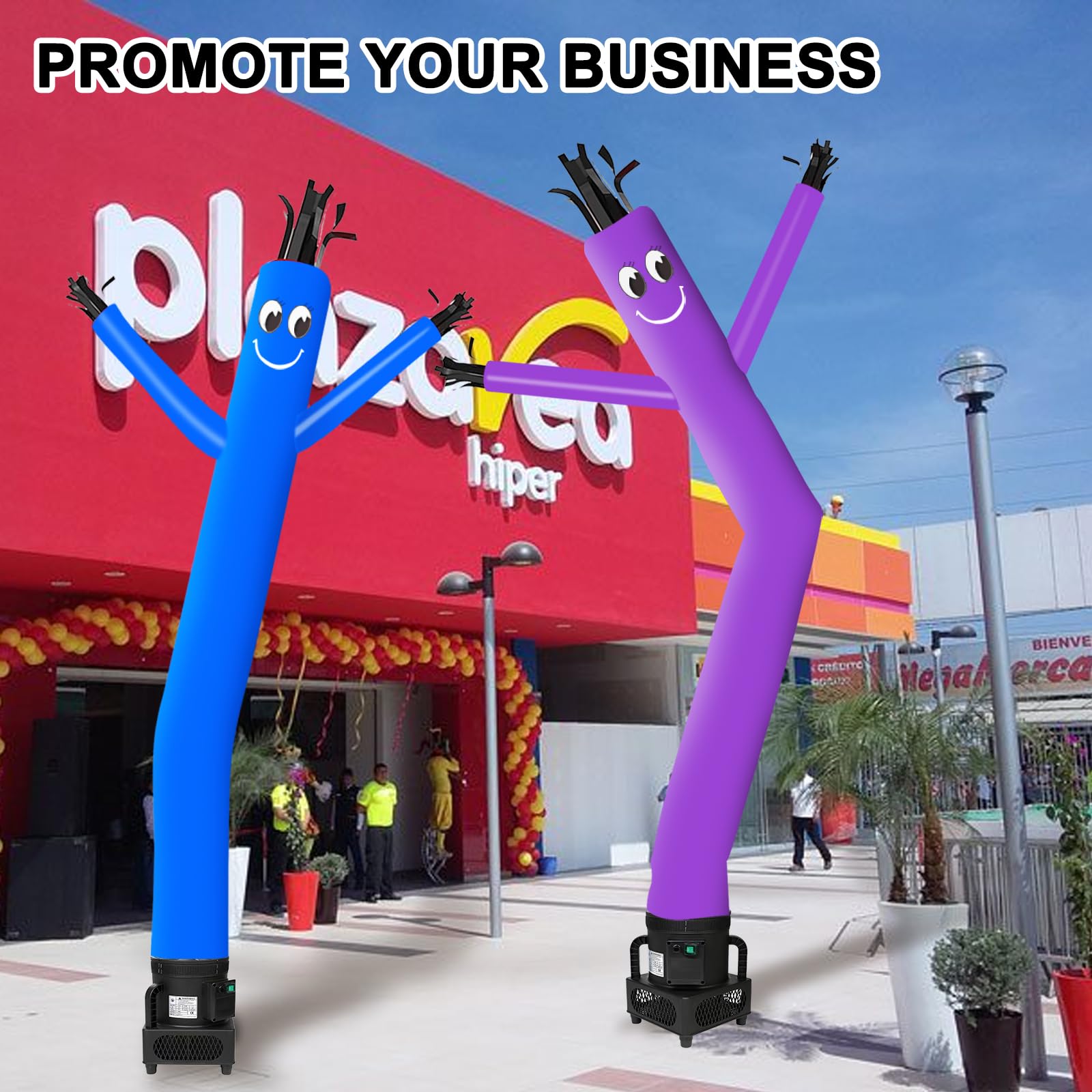 MOUNTO 6FT Fly Puppet Dancer con 1/3hp Blower -Morado - Imagen 6