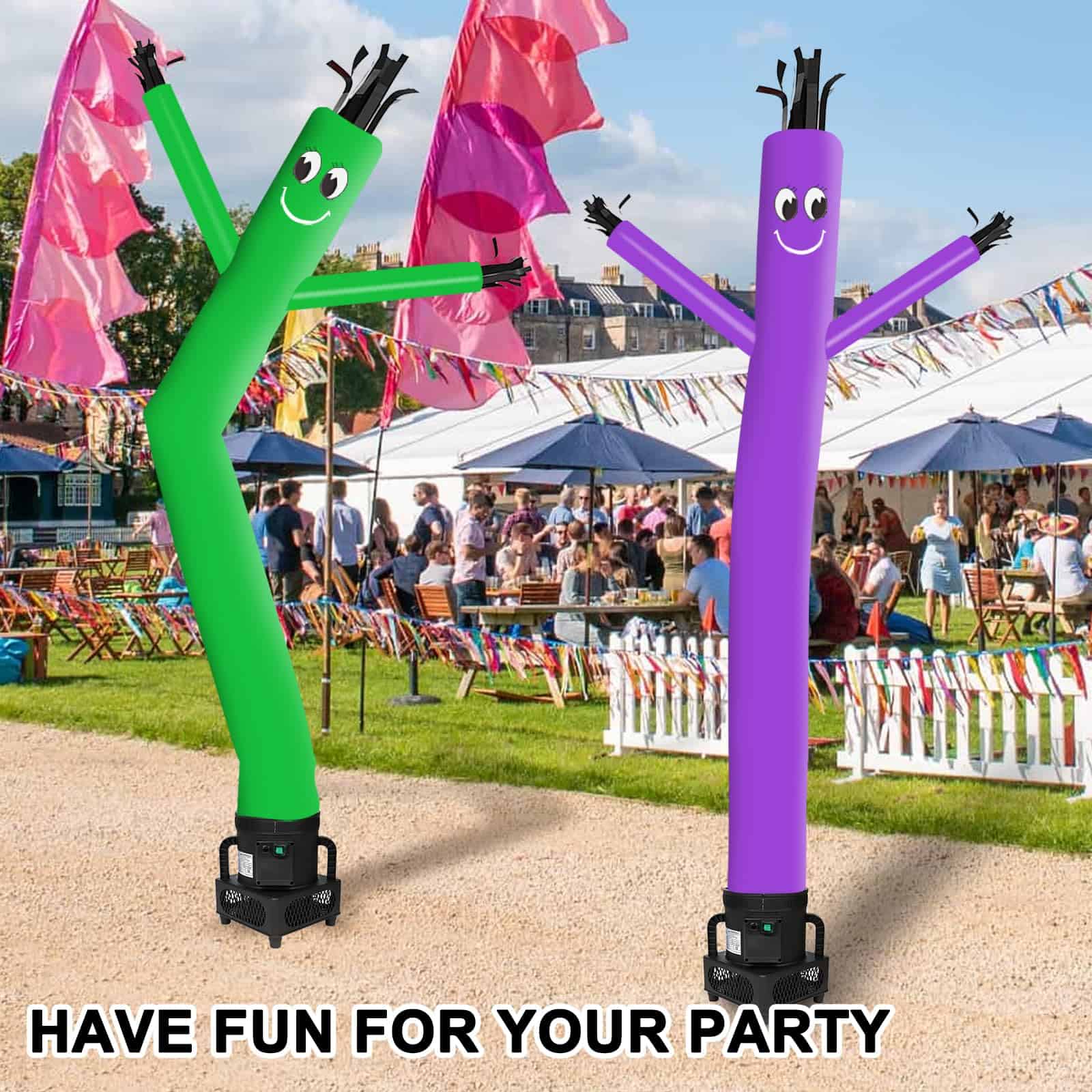 MOUNTO 6FT Fly Puppet Dancer con 1/3hp Blower -Morado - Imagen 7