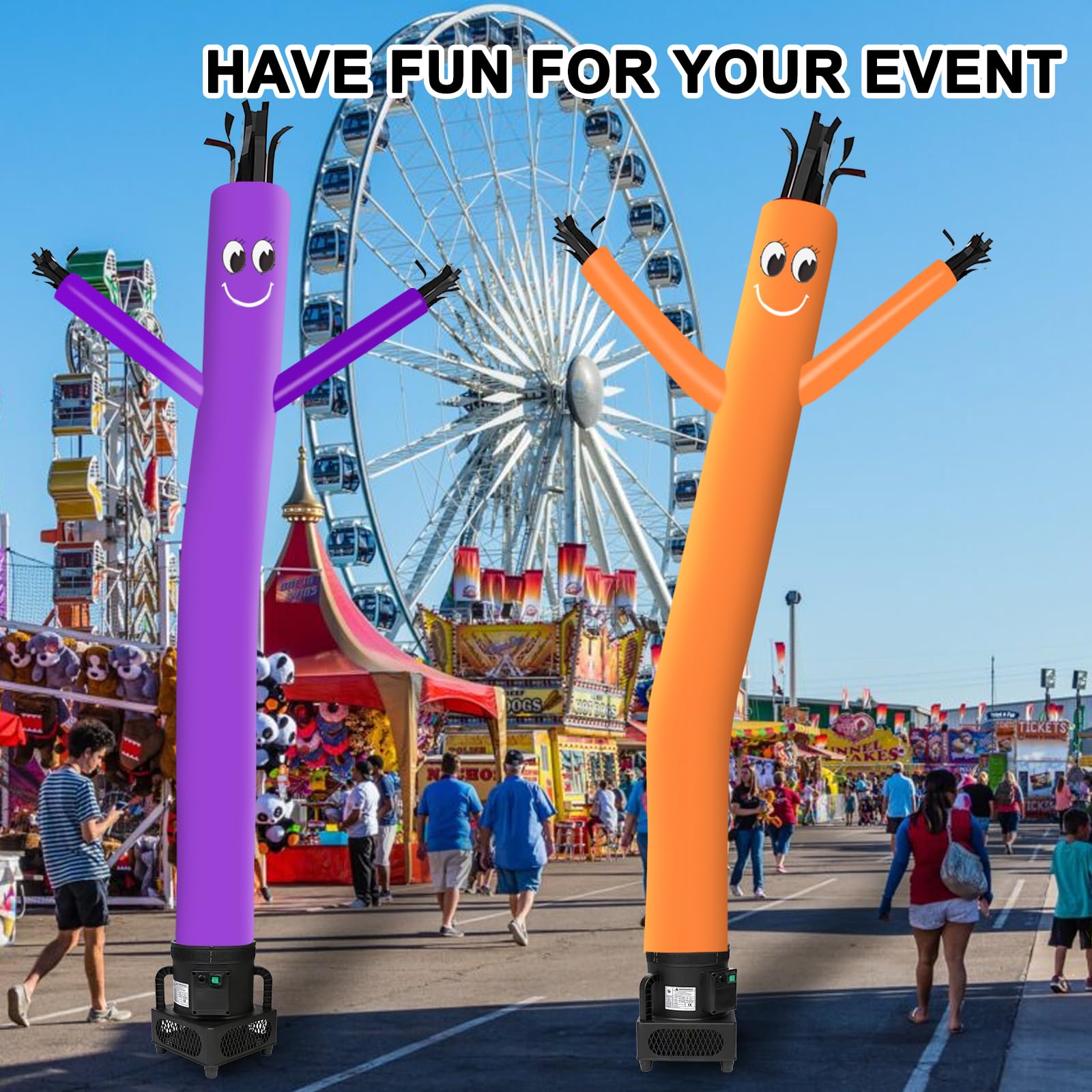 MOUNTO 6FT Fly Puppet Dancer con 1/3hp Blower -Morado - Imagen 8