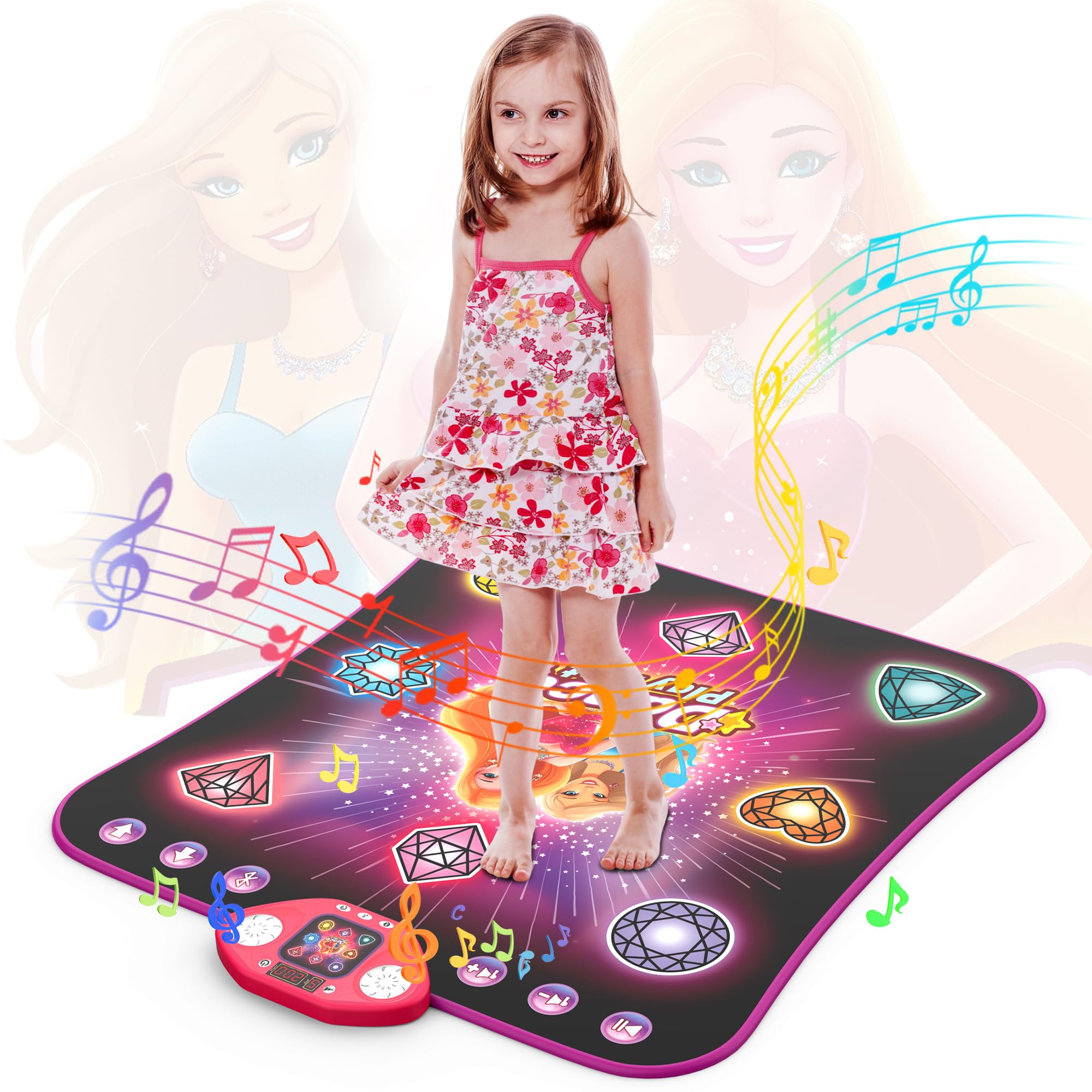 Tapete de Baile para Niñas de 3-4 Años, Juguete de Tapete