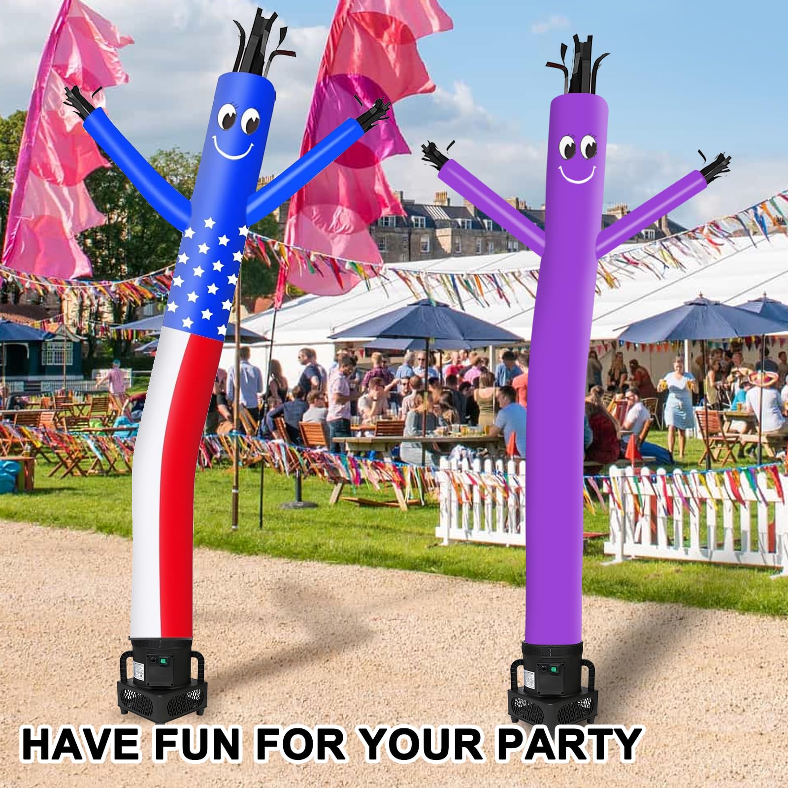 MOUNTO 6FT Fly Puppet Dancer con 1/3hp Blower -Bandera de EE - Imagen 9