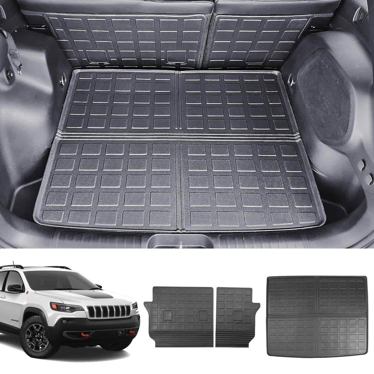 Tapete para maletero powoq compatible con Jeep Cherokee