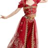 Disfraz de danza del vientre niña Princesa Jasmine indio