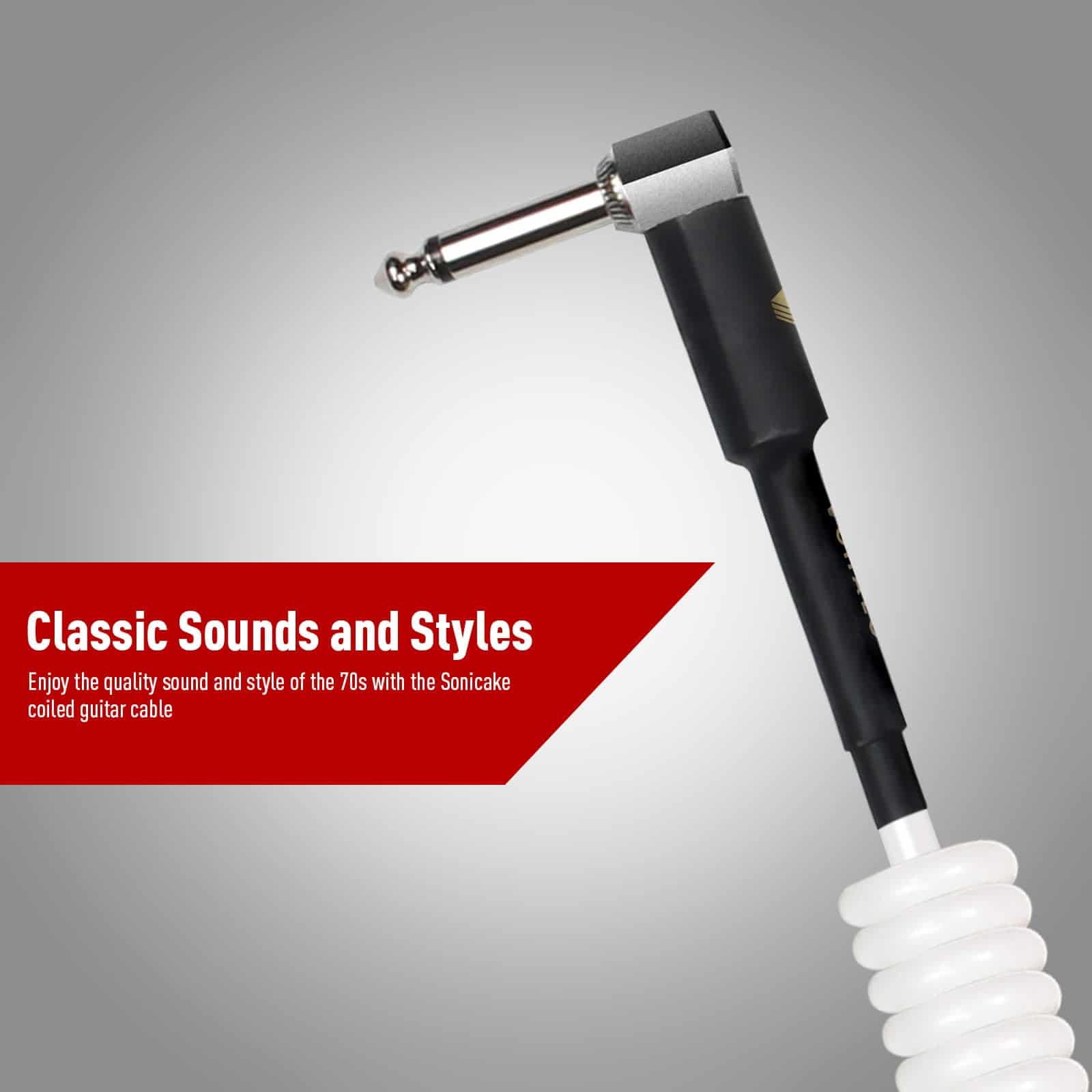 Cable de Guitarra en Espiral VOHALO 32 Pies/10M para - Imagen 5