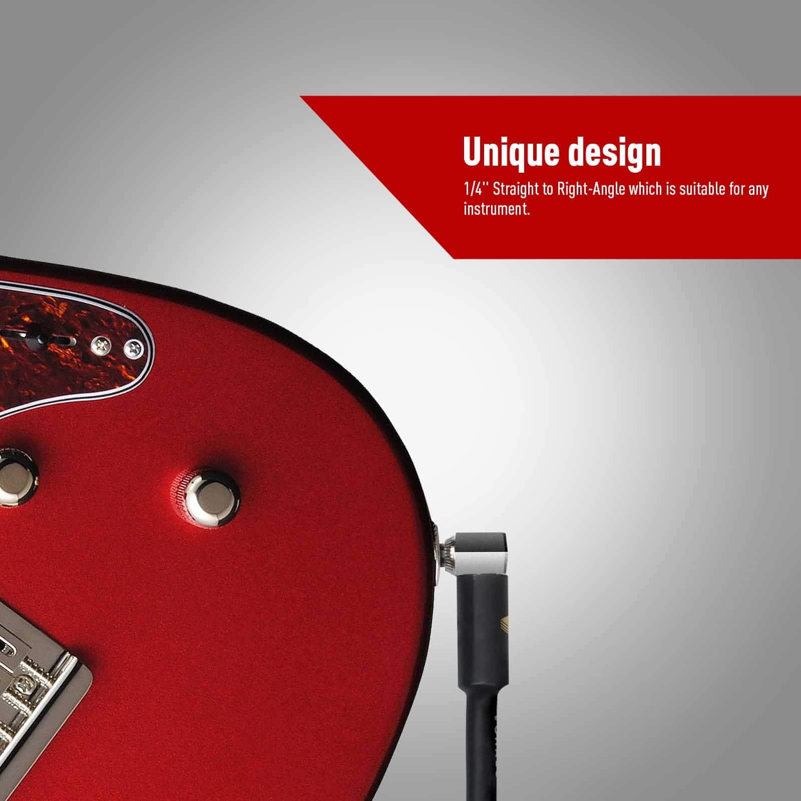 Cable de Guitarra en Espiral VOHALO 32 Pies/10M para - Imagen 7