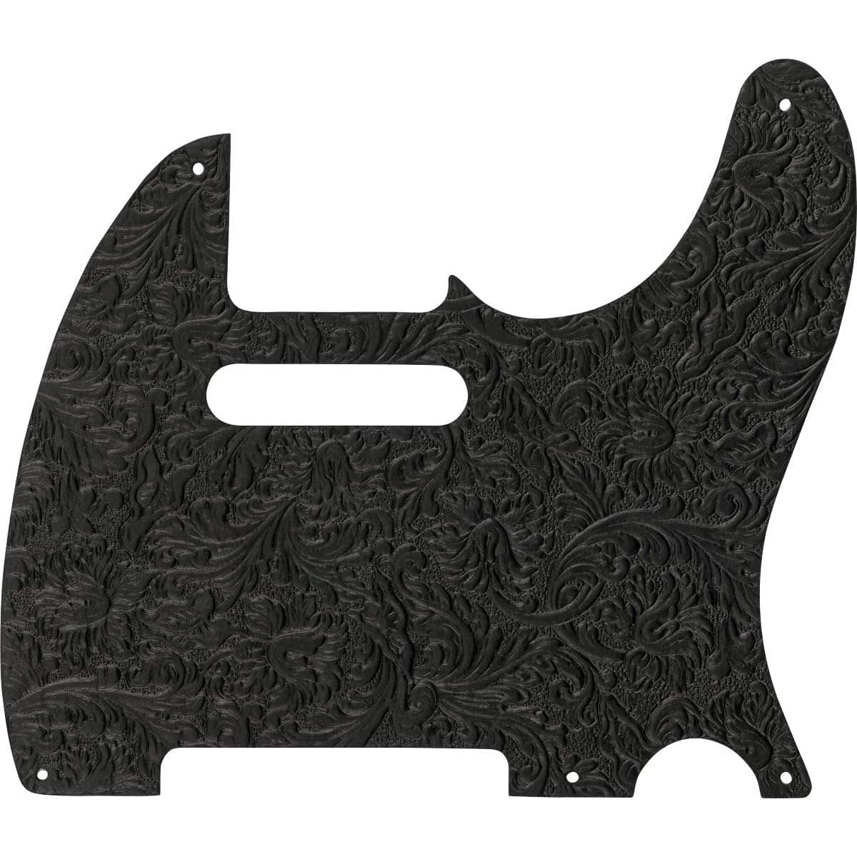 Pickguard de Cuero Waylon Jennings para Telecaster, Negro