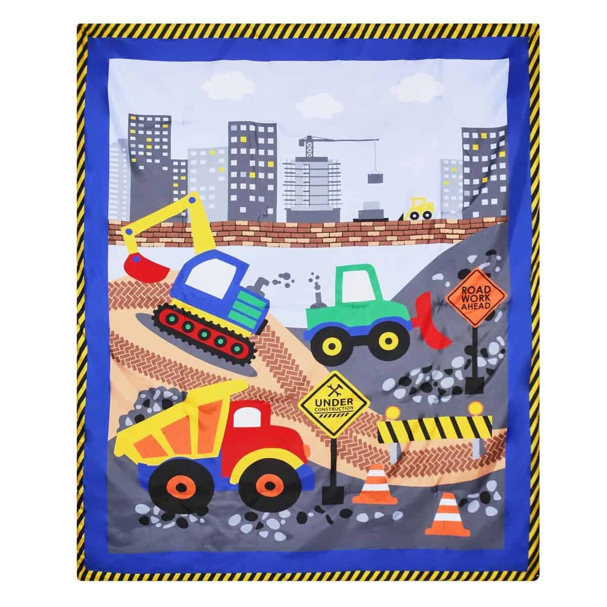 Colcha de Cama para Niños de Construcción Tamaño Twin/Full