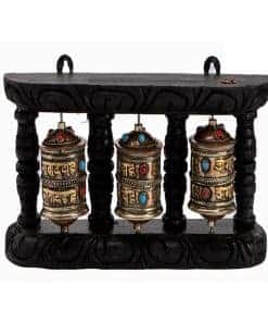 QT S Spinning Tibetan Prayer Wheel Wall Hanging Design -