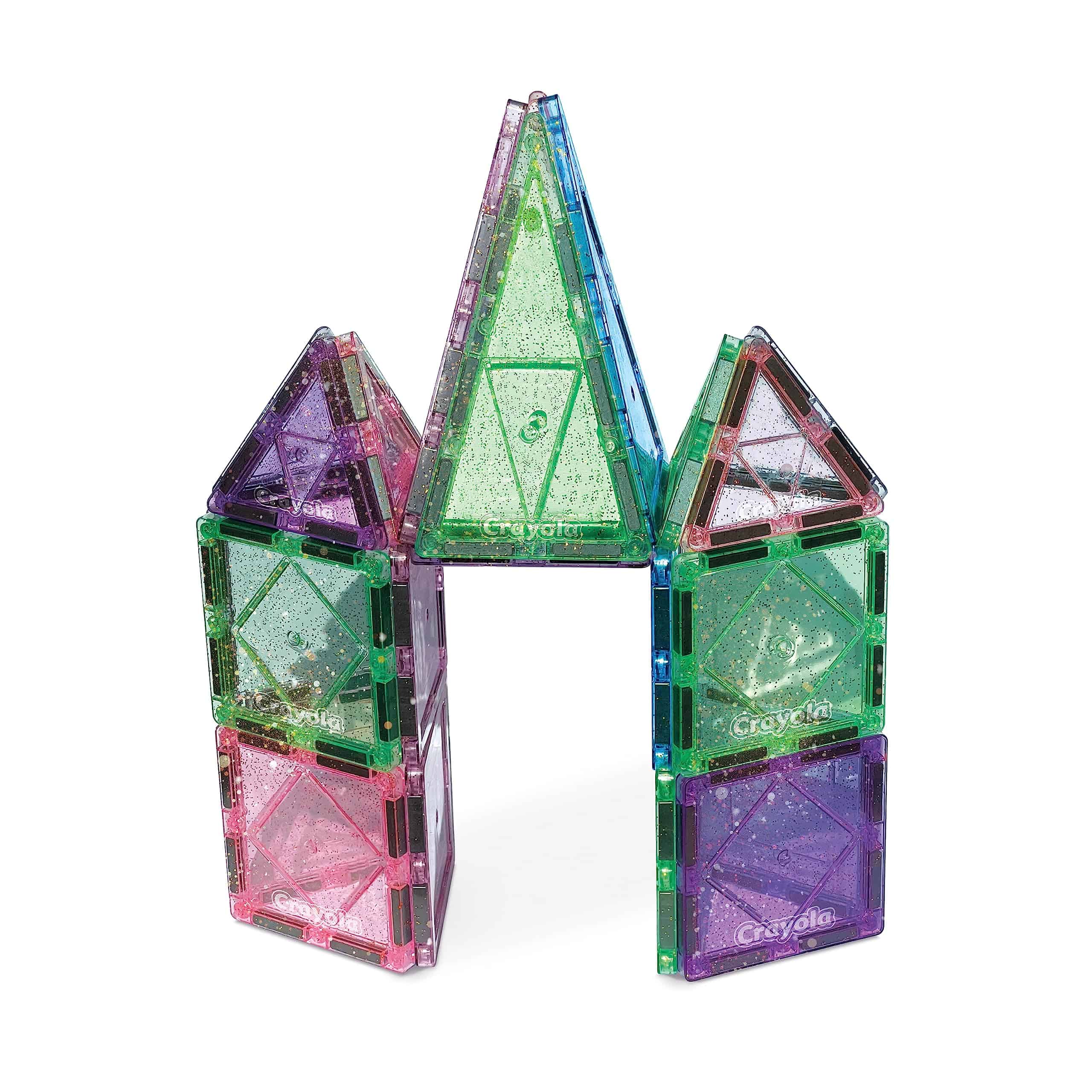 Set de Bloques Magnéticos CreateOn Crayola Brillos, Juego - Imagen 5