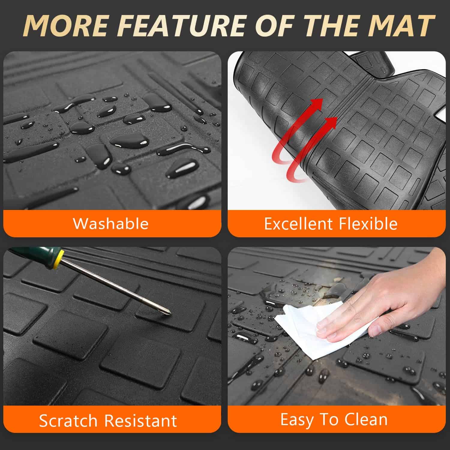 Powoq Protector de maletero compatible con Honda HRV - Imagen 6