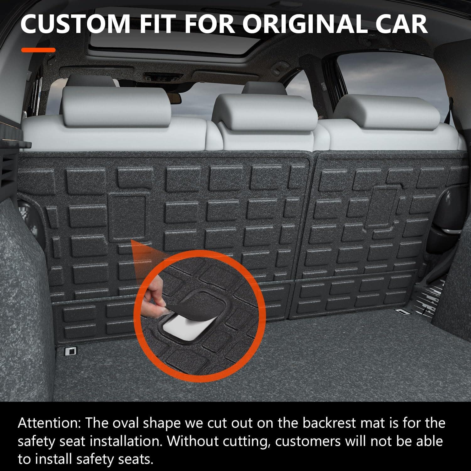 Respaldo de asiento trasero powoq compatible con Honda HRV - Imagen 3