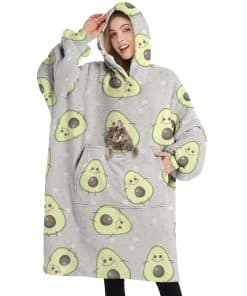 Manta con Capucha de Aguacates para Rostro, Manta con