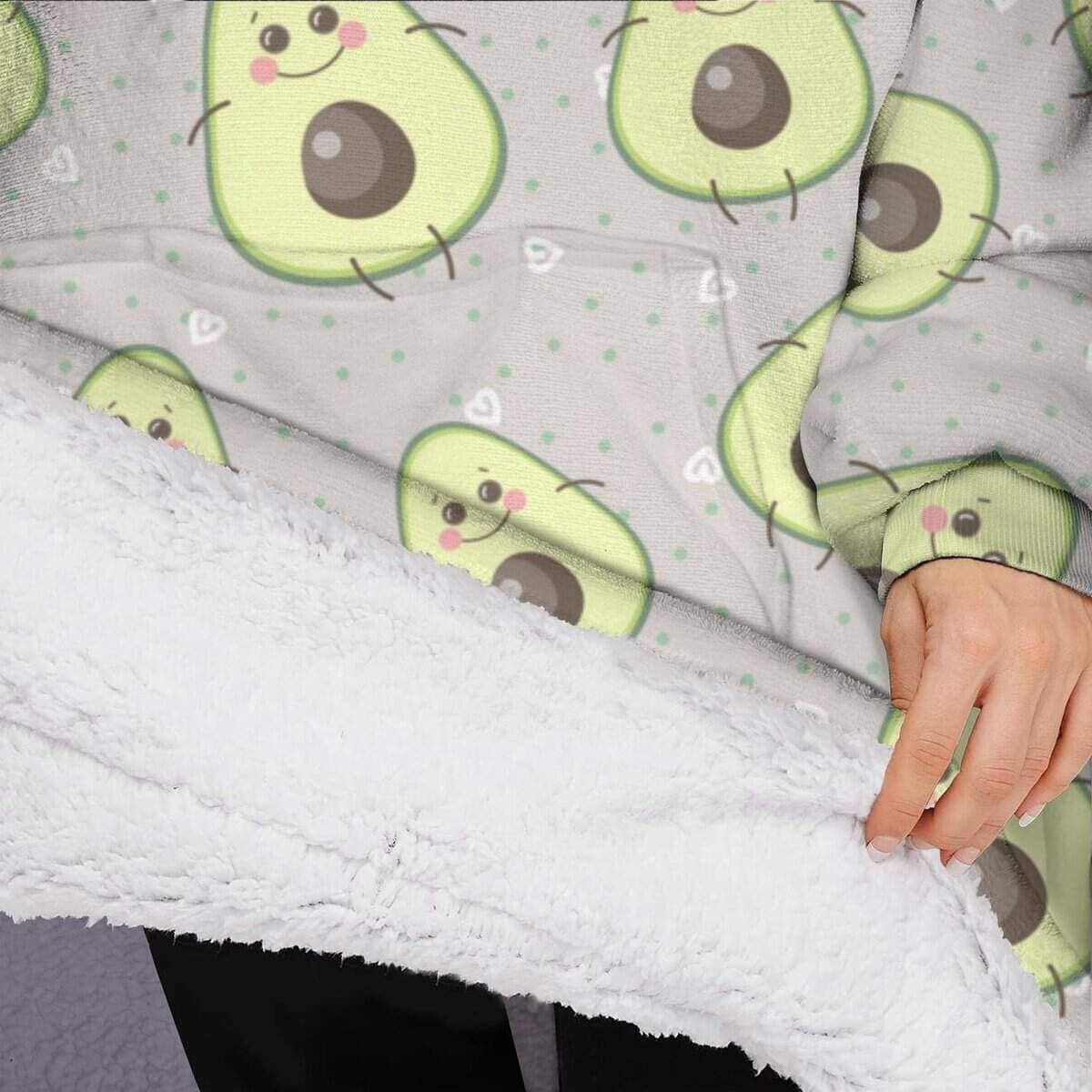 Manta con Capucha de Aguacates para Rostro, Manta con - Imagen 6