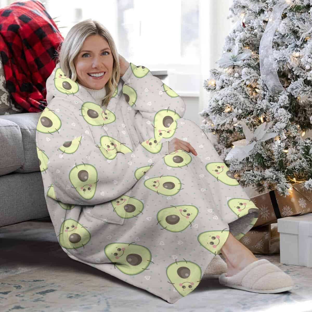 Manta con Capucha de Aguacates para Rostro, Manta con - Imagen 4