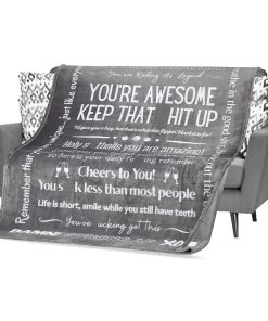 FILO ESTILO Manta Divertida You are Awesome, Manta de