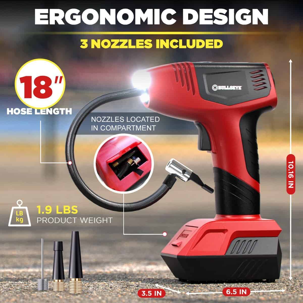 Inflador de neumáticos digital Bullseye Pro Max Automático - Imagen 7