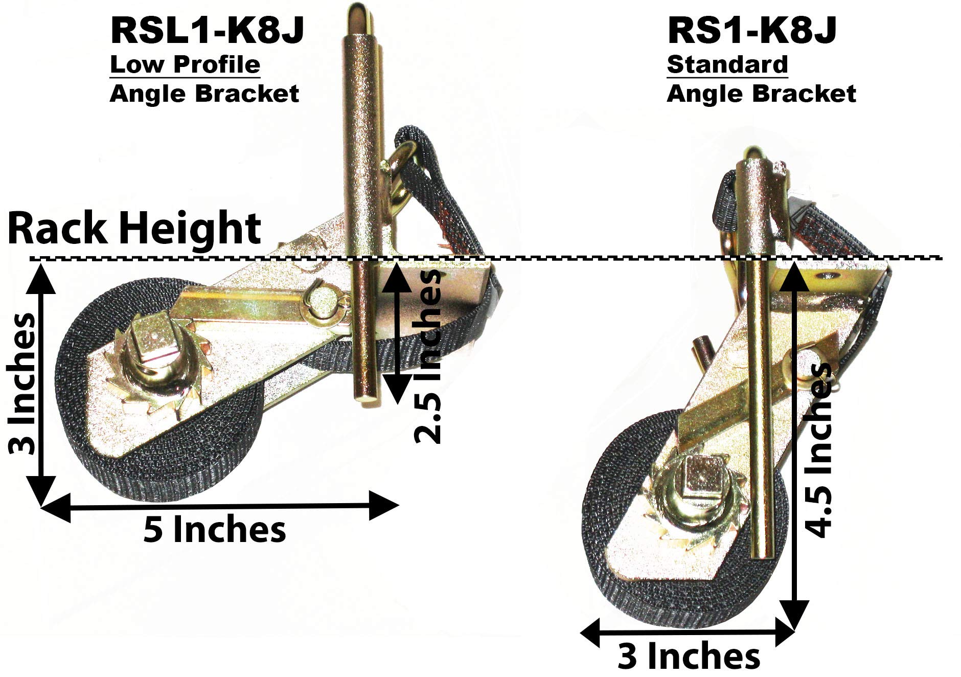 2 Pack, Rack Strap Ladder Rack Tie-Downs, Soporte de - Imagen 4