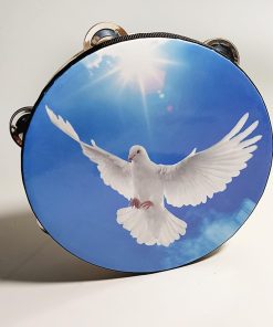 1 Pieza Pandereta Paloma Biblia Doble Fila Sonajero