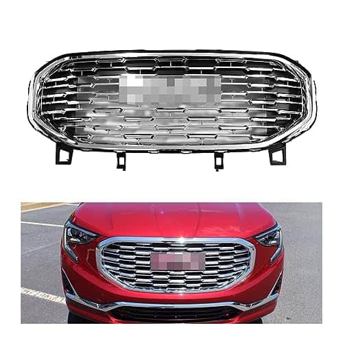 Parrilla delantera superior cromada compatible con GMC