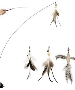 Juguetes de Barita de Plumas para Gatos TTcat, Juguetes