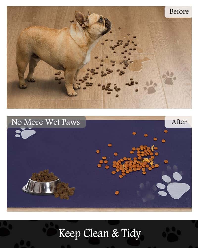 Tapete para Comida de Mascotas - Tapete Absorbente para - Imagen 4