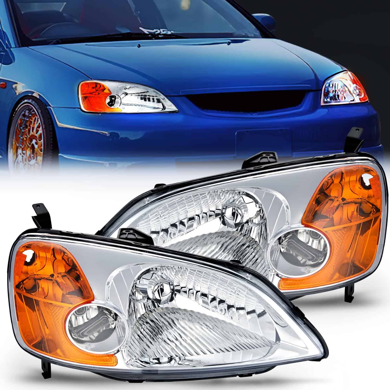 Conjunto de Faros Frontales Nilight Compatible con Honda