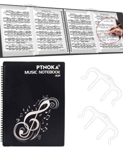 Carpeta de Partituras, Binder de Música, con 2 Clips M,