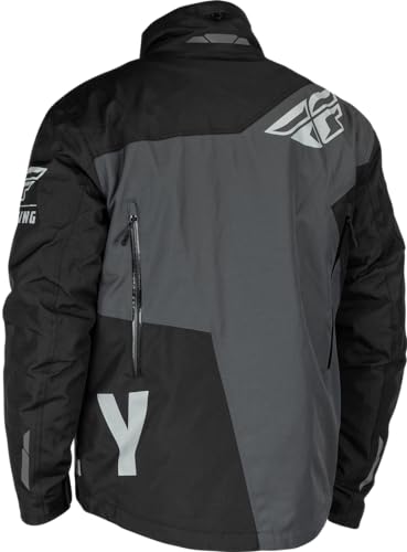 Chamarra de Nieve SNX Pro de Fly Racing (Negro/Gris, Grande) - Imagen 3