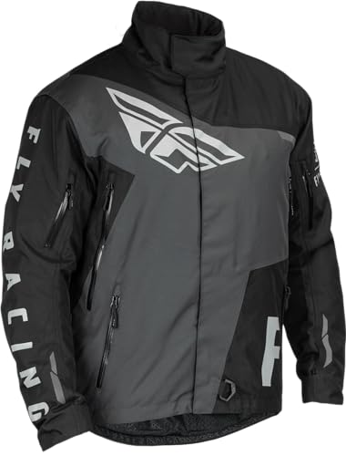Chamarra de Nieve SNX Pro de Fly Racing (Negro/Gris, Grande)