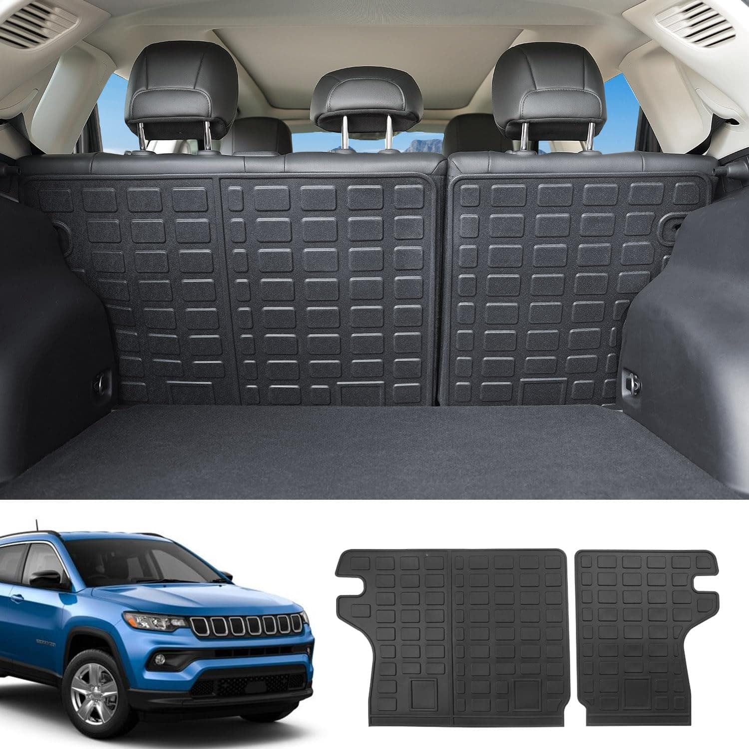 Powoq Mat para Respaldo Trasero Compatible con Jeep Compass